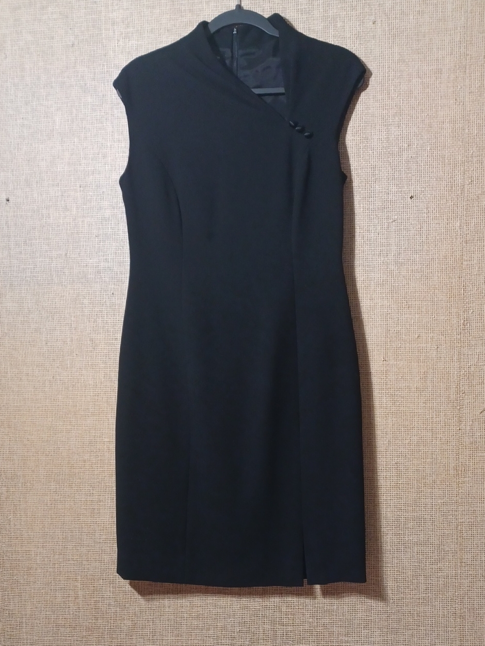 Jones New York Black Sleeveless Sheath Dress Size 10